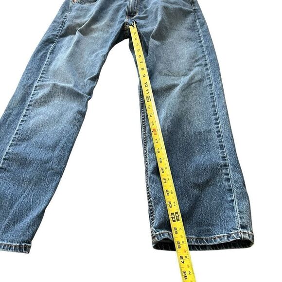 LEVI 505 Men’s Medium Wash Straight Leg Jeans Size W34 L29 - Picture 8 of 9